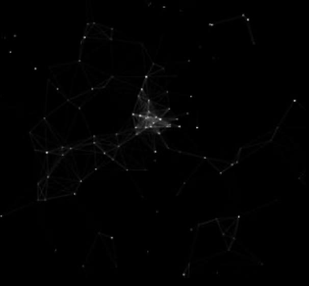 Reference: a faint network of connected points on black