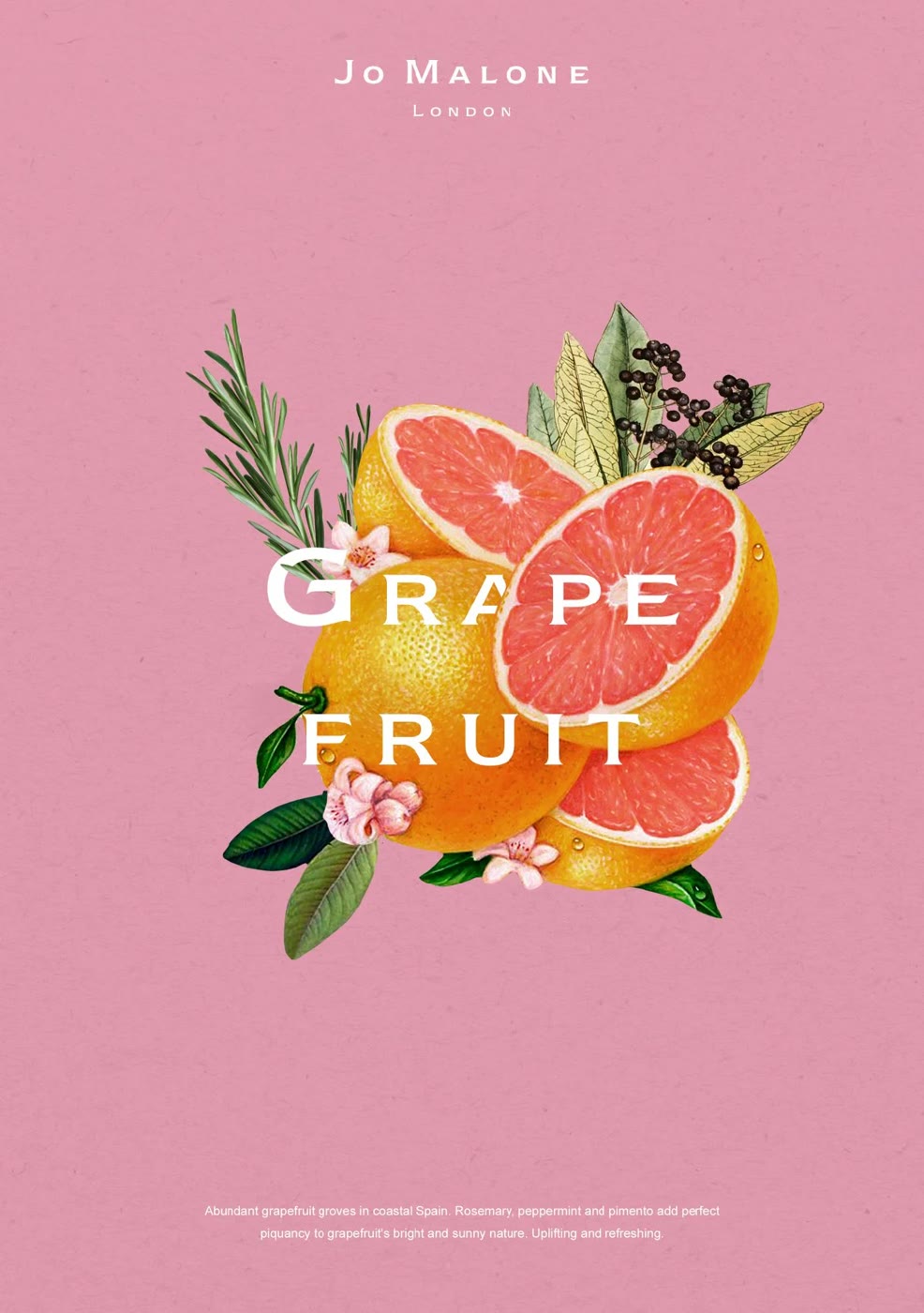 Grapefruit fragrance poster for Jo Malone